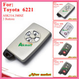Smart Key for Toyota with 3buttons Fsk312MHz 6221 ID71 Wd01 Alphapreviasienna 2005 2008 Silver