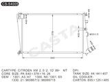 Auto Parts Aluminum Radiator for Citroen
