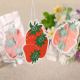 Strawberry Shaped Popular Custom Made Hanging Paper Air Freshener (YH-AF304)
