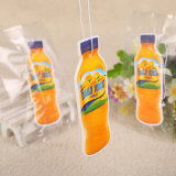Juice Bottle Shape Fruit Scents Hanging Paper Air Freshener (YH-AF357)