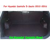 Fly5d Car Trunk Mat Cargo Mats Auto Car Liner for Hyundai Santafe 5-Seats 2012-2016