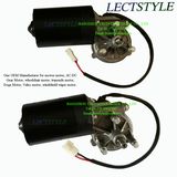 24V 80W 30rpm-45rpm DC Electrical Windshield Wiper Worm Gear Motor with Plain Key & Screw Shaft