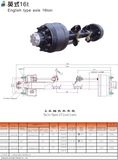 16t English Type Axle Semi-Trailer Axle Trailer Axle