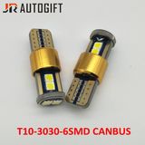 New Designed Car Bulbs 194 W5w 3030 6SMD Auto License Plate Light