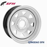 Silver Steel Wheel for Passenger Car (15X6J 5/114.3)