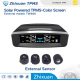 Colorful Screen Solar Wire TPMS Tire Pressure Temperature Monitoring System with 4 Sensors