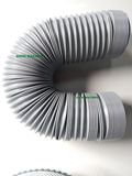 3.5'' Inch Gray Auto Flexible Pipe Hose Tube Air Intake Universal