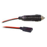 2-Pin Plug and 12-Volt Plug Fused Replacement CB Power Cord