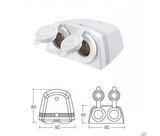 Narva Heavy Duty Twin Accessory Sockets 20A 12V Cigarette 4WD Boat Caravan White