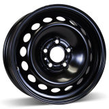 15X6.5 (5-108) Black Steel Wheel Rim