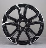 Fr747 5 Hole Aftermarket Black 18 Inch Auto Spare Parts Alloy Wheel Rims