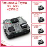 Remote Interior for Auto Lexus with Ask 3 Butons 304.3MHz-D FCC ID: 60040