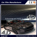 Glossy Black 4D Carbon Fiber Vinyl Wrap Sticker