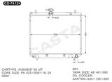 Factory manufacture auto aluminum radiator for Avensis'05 Mt