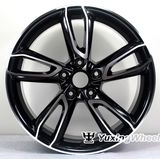 20 Inch Replica Work Mag Black Bright Alloy Wheel