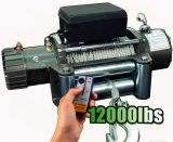 12V Truck Electric Winch with 12000lb Pulling Capacity