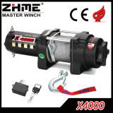 12V 4WD 4000lbs Steel Rope ATV/UTV Electric Winch for Recovery