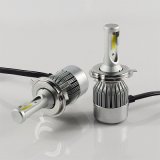 C6 LED Headlight Kit COB H4 Hi/Lo Beam 7600lm 6000k LED Headlight Lamp Bulbs 72W Car Ledlight