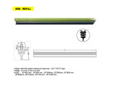 Wiper Refill with Plastic Backing & Metal Clip, Cut-to-Fit Type, Popular for Cars, Trucks and Bus