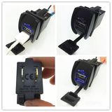 LED on-off Illuminated Rocker Spst Switch + Dual USB Socket