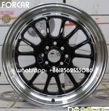 Black Machine Face Alloy Deep Wheel Rims for Car