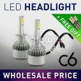 Sale LED C6 Headlights H1, H3, H4, H7, H8, H9, H11 6000K 3000K LED Car COB 1pair