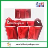 Folding Red Car Back Storage Box Multi-Use Tools Seat Organizer