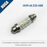 39mm 6LED S08 LED Festoon Bulb Light for Car Auto
