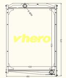 Auto Spare Parts Aluminum Auto Radiator for Beiben Heavy-Duty Truck 5115000201