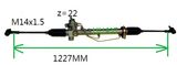 Power Steering Rack for Golf Jetta III (1H1422055/191422061/1H1422055A)