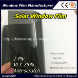 2ply Scratch-Resistant Black 25%Vlt Glass Film, Solar Film, Car Window Film