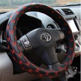 Bt 7240 Imitation Sheepskin and Red Car Steering Wheel Covers