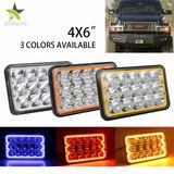 Best Sale IP67 4500lm Angle Eyes High Low Beam 45W Spot Flood Truck 4X6 LED Headlight