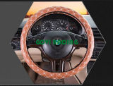 Orange Leather PVC Car Steering Wheel Covers Universal 380mm