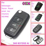 VW New Bora Sagitartouran 433MHz Samrt Remote Key