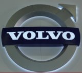 Vacuum Moulded 3D Chrome Acrylic ABS Car Logos / Laser Engraved Outdoor Car Logos for Car Dealer Shop