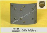 Premium Quality Brake Lining for Japanese Truck (18124)