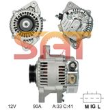 Nippondenso Alternator 27060-21020 Ja1595IR 13857