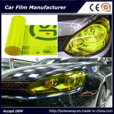 Self-Adhesive Fluorescein Yellow Color Car Headlight Film Car Tint Vinyl Films 30cmx9m