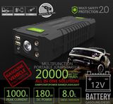 20000mAh High Power Jump Starter for Gasoline & Diesel Engines