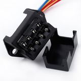 4 Way DC32V Circuit Car Trailer Auto Blade Fuse Box Block Holder Inline Atc ATO 2-Input 4-Ouput Wire for Bus Ship Tanker Trailer Car Coat