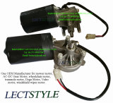 12V 80W Electrical Windshield Wiper Motor with Plain Key Shaft and Screw Shaft