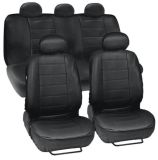 Universal Fit 9PCS Full Set Soft PU&Leather Auto Car Seat Cover