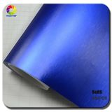 Jewelry Blue Brushed Matte Chrome Car Wrap Metallic Pearl Vinyl