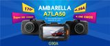 Original Car DVR Ambarella A7la50 Car Video Recorder Dash Cam Full HD 1296p 30fps 2.7