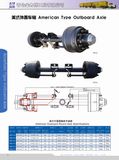 American Type Outboard Axle Trailer Axle Used Truck Parts