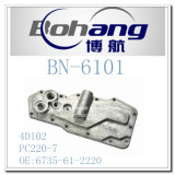 Bonai Engine Spare Part Komatsu 4D102 PC220-7 Oil Cooler Cover (6735-61-2220)