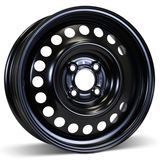 15X6 (4-100) Black Winter Steel Wheel