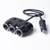 Cigarette Lighter Car Charger 1 Male to 3 Female