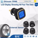 Car Cigar Lighter TPMS Tire Pressure Monitor System 4 External Sensor